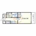 クローバー・グランデ昭和町 3階 １Kの間取り図