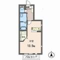 ＰＥＴＩＴ　ＣＯＵＲＴ ０２０１ ワンルームの間取り図