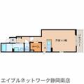 静岡市駿河区 池田（東静岡駅） 1階 １Kの間取り図