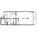 リリーブ今出川 ２０３ １Kの間取り図