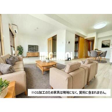 ※CG加工のため家具は現地になく、賃料に含まれません。