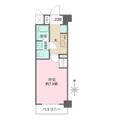 キンブリッジ京都千本丸太町 １０２ １Kの間取り図