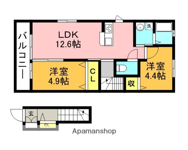 アットホーム シャンポール見立 ２０１ ２ｌｄｋ 提供元 アパマンショップ田川店 株式会社 きびる不動産 田川市の賃貸アパート