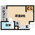 アネックス御影 206 １Kの間取り図
