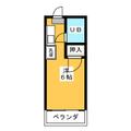 ハイツ葦 Ｇ ワンルームの間取り図