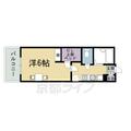 京都市下京区 若宮通六条下る若宮町（五条駅） 3階 １Kの間取り図