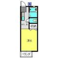 サニーハイツ ２０５ １Kの間取り図