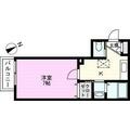 ヒューマンパレス南流山Ⅳ ２０２ １Kの間取り図