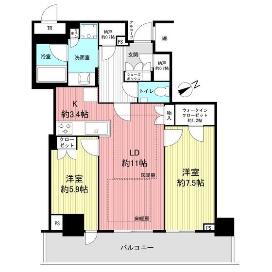 アットホーム ザ パークハウス神戸タワー 5階 ２ｌｄｋ 提供元 三菱地所ハウスネット 株 住吉営業所 神戸市中央区の賃貸マンション