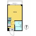 パークアベニュー落合 2階 ワンルームの間取り図