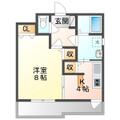 岡山市北区 大供表町（大元駅） 2階 １Kの間取り図