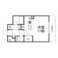 カルムクレール２．５．８ ５０６ ワンルームの間取り図