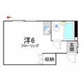 フラットヤマダ ２０２ ワンルームの間取り図