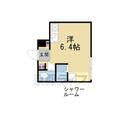 サイト烏丸三条町 ４０８ ワンルームの間取り図