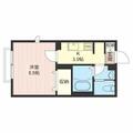 ｃｌａｉｒ本蓮沼 ００２０１ １Kの間取り図