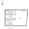 レジディア池上Ａ棟 １０２ ワンルームの間取り図