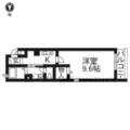 京都市上京区 笹屋４丁目（北野白梅町駅） 2階 １Kの間取り図