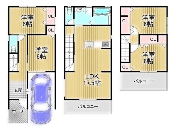 アットホーム 大阪市東淀川区 大道南１丁目 だいどう豊里駅 3階建 ４ｌｄｋ 大阪市東淀川区の新築一戸建て 提供元 株 アースリード 一軒家 家の購入