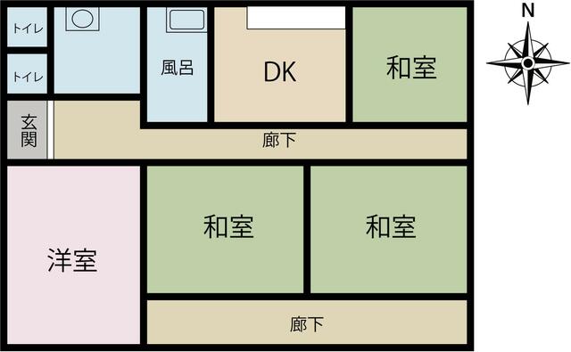 和寒町字福原の平屋建3LDK23万で売ります