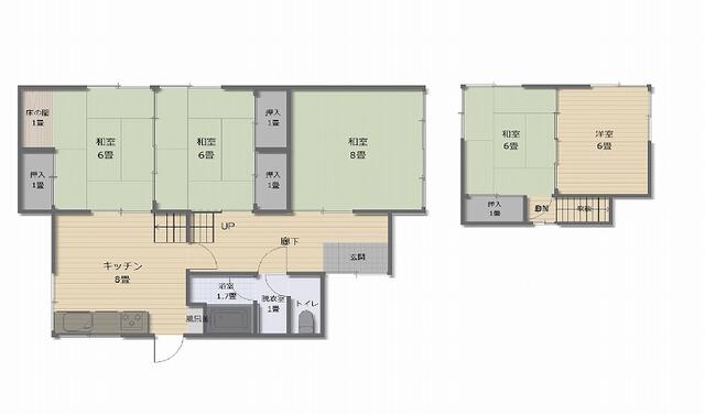 detached 三戸郡階上町大字赤保内字道仏道添