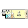 神戸市灘区 森後町２丁目（六甲道駅） 2階 １Kの間取り図