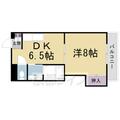 シャン・ドール太秦 １０３ １DKの間取り図