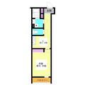 中野区 沼袋１丁目（新井薬師前駅） 2階 １Kの間取り図