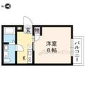 フラッティ一条智恵光院 １０２ １Kの間取り図