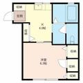 汐入壱番館 ００２０１ １Kの間取り図