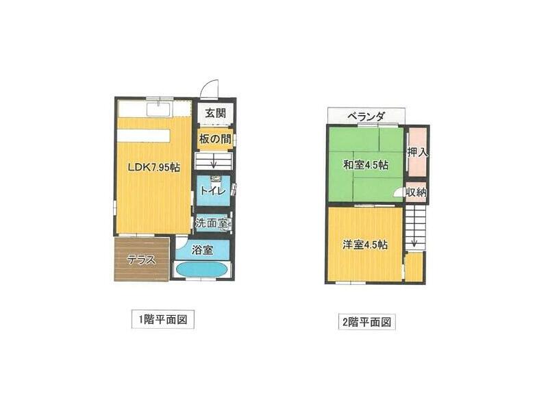Ariake-gun Hirokawa-cho Oaza Kamitsuki (Hirokawa Beach Station) 2-story 2LDK