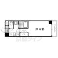 京都市上京区 一条通御前通西入下る３丁目西町（北野白梅町駅） 3階 １Kの間取り図