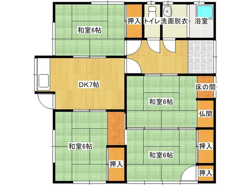 Yahatahigashi Ward, Kitakyushu City, Hobashira 2-chome (Yahata Station) 1-story 4DK