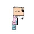 アーバン音羽 301 １Kの間取り図