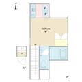 レプレ椎名町 ２Ａ １Kの間取り図