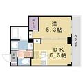 成山ビル ４０３ １DKの間取り図