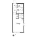 パセオ四谷 4階 ワンルームの間取り図