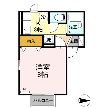 アットホーム ベル フルール １０１ １ｋ 提供元 大和エステート 株 ｄ ｒｏｏｍセンター 鶴岡市の賃貸アパート