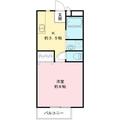 メールハイツＡ Ａ１０１ １Kの間取り図