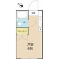 シティハイム９２ 1階 ワンルームの間取り図