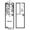 メインシティガーデン　新井壱弐番館 １２０４ １Kの間取り図