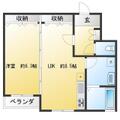 ティーエス代沢 2階 １DKの間取り図