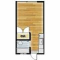 サンウッドメイツ８５　１　 １０６ ワンルームの間取り図