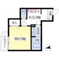 コラル・アスール ２０３ １Kの間取り図