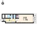 京都市上京区 西院町（二条城前駅） 4階 １Kの間取り図