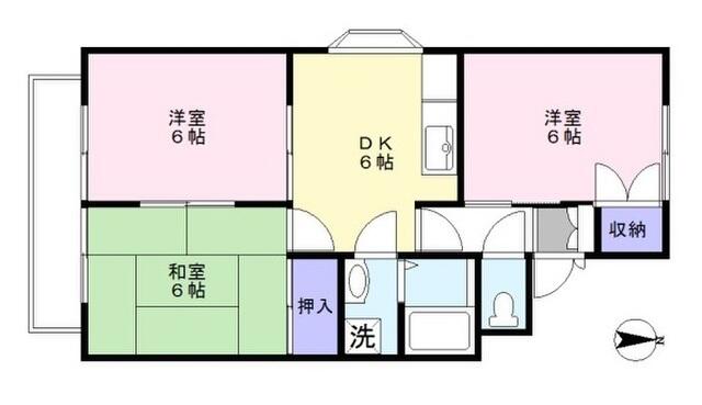 アットホーム サンシャインｍ ２０５ ３ｄｋ 提供元 株 永和地所 金沢市の賃貸アパート