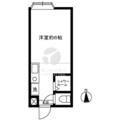 ハイツベルモント 202 ワンルームの間取り図
