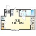 アットホームかわせみ１ 2階 ワンルームの間取り図