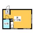 林ビル 3階 ワンルームの間取り図