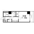 レジデンスＭ姫路 ８０５ １Kの間取り図
