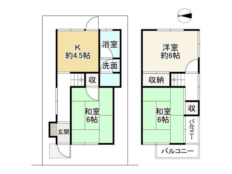 Komatsu, Yawata City (Iwashimizu Hachimangu Station) 2-story building 3DK